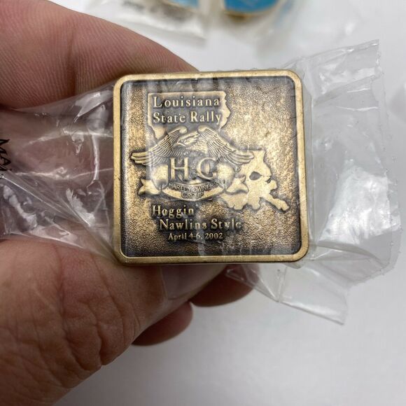 Harley Davidson Owners Group Lot Of 14 Rally & Motorcycle Club Pins HOG Pins - Picture 6 of 12